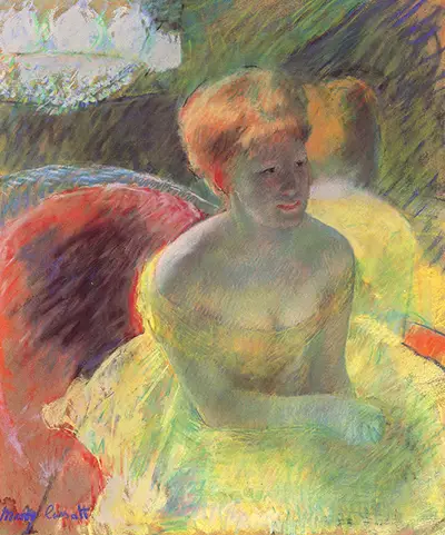 At the Theatre (Lydia Cassatt Leaning on Her Arms, Seated in a Loge) Mary Cassatt